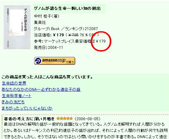 参考価格ではアマゾンで販売されている他の商品で最安値の価格と当店との差額を表示します。