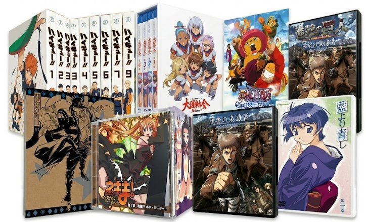 アニメDVD、アニメBlu-ray