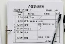 記入済みの業務日誌